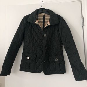 Women’s Burberry Quilted Jacket in Black, Size XS